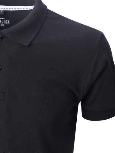 Polo Manga Curta Vilejack Masculina PRETO