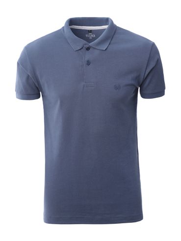 Polo Manga Curta Vilejack Masculina AZUL