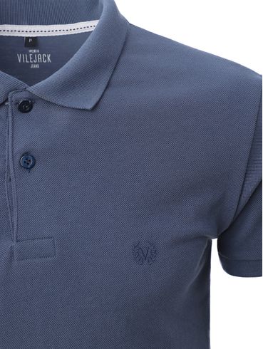 Polo Manga Curta Vilejack Masculina AZUL