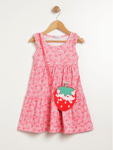 Vestido Kid+ Infantil Para Menina - VERMELHO