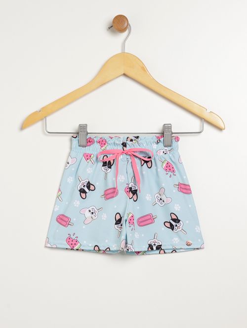 Short Infantil Para Menina - VERDE CLARO