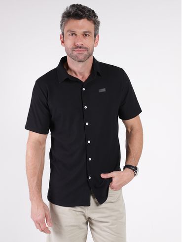 Camisa Manga Curta Masculina PRETO
