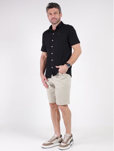 Camisa Manga Curta Masculina PRETO