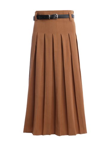 Saia Midi Eagle Rock Feminina CARAMELO