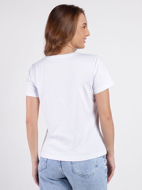 Blusa Manga Curta Autentique Feminina BRANCO