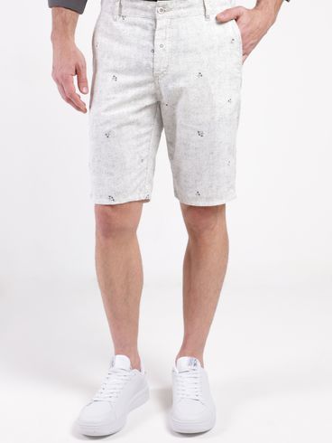 Bermuda Sarja Masculina OFF WHITE