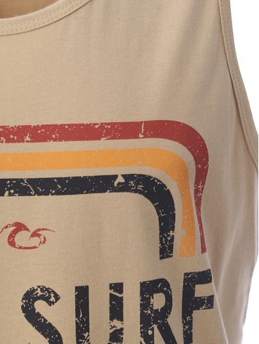 Camiseta Regata Full Surf Masculina BEGE