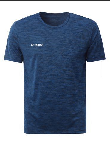 Camiseta Esportiva Manga Curta Masculina AZUL