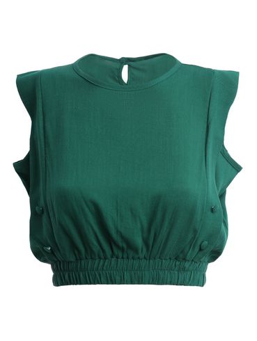 Blusa Cropped Regata Feminina VERDE