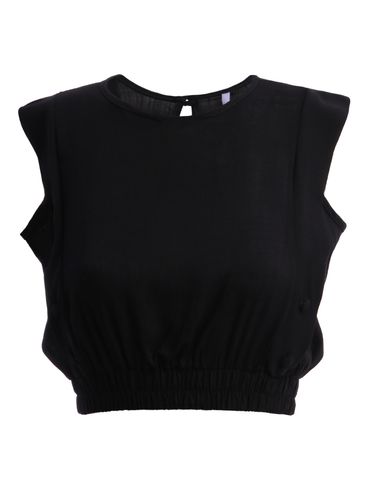 Blusa Cropped Regata Feminina PRETO