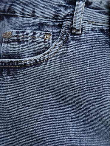 Saia Jeans Mini Feminina AZUL