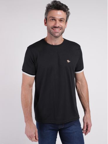 Camiseta Manga Curta Masculina PRETO
