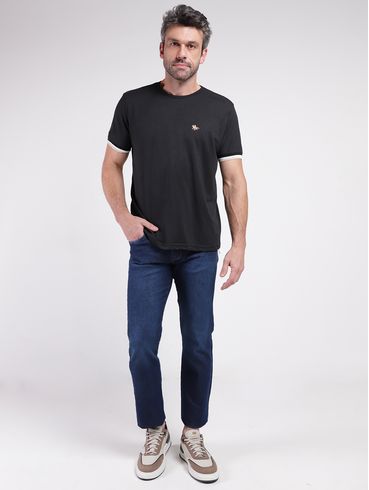 Camiseta Manga Curta Masculina PRETO