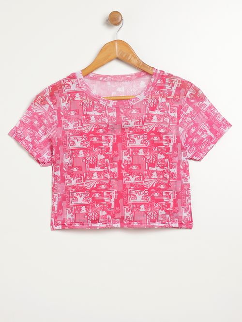 Blusa Sobreposição Vels Juvenil Para Menina - PINK