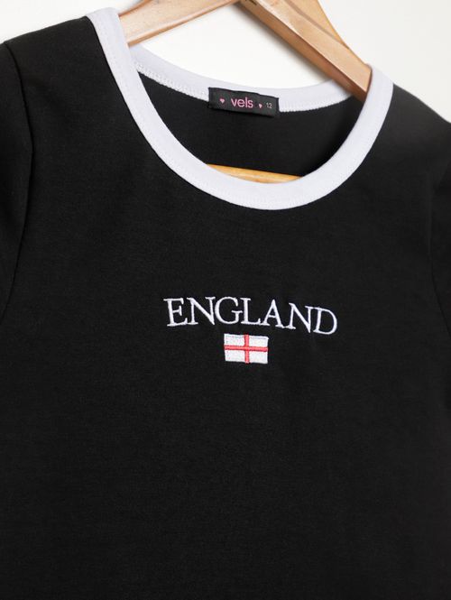 Blusa Manga Curta Vels Juvenil Para Menina - PRETO