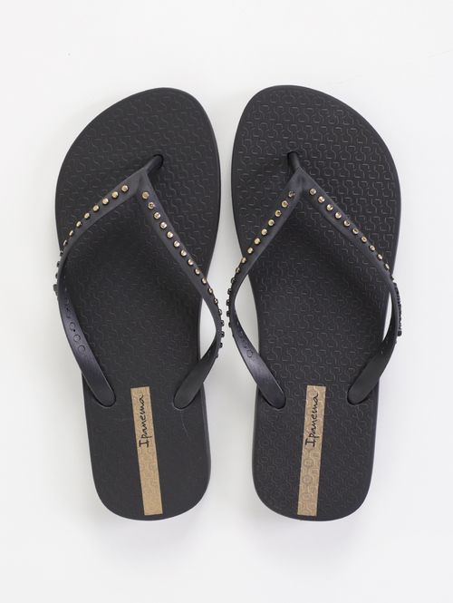 Chinelo Essence Ipanema Feminino PRETO/DOURADO