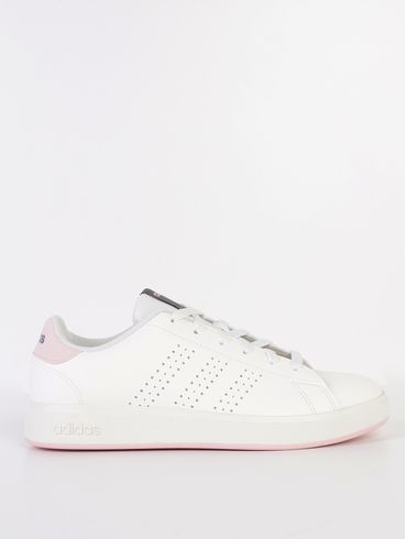 Tênis Casual Adidas Advantage Base 2.0 Feminino BRANCO/ROSA