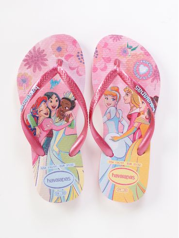 Chinelo Princess Havaianas Infantil Para Menina - ROSA