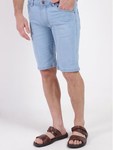 Bermuda Jeans Masculina AZUL