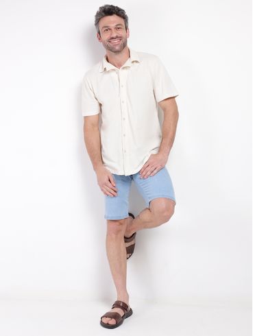 Bermuda Jeans Masculina AZUL