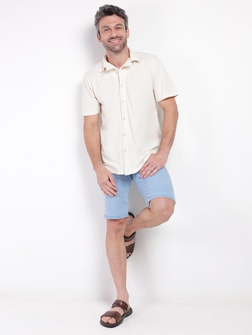 Bermuda Jeans Masculina AZUL