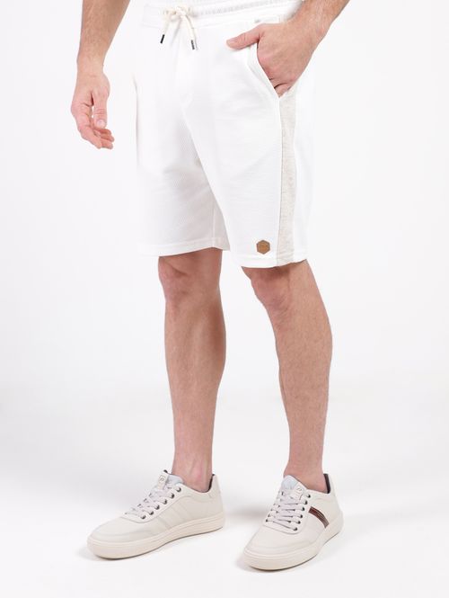 Bermuda Malha Masculina OFF WHITE