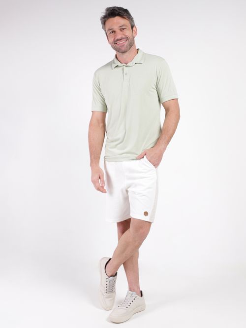 Bermuda Malha Masculina OFF WHITE