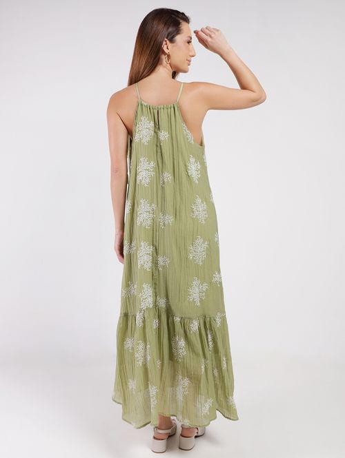 Vestido Longo Eagle Rock Feminino VERDE CLARO