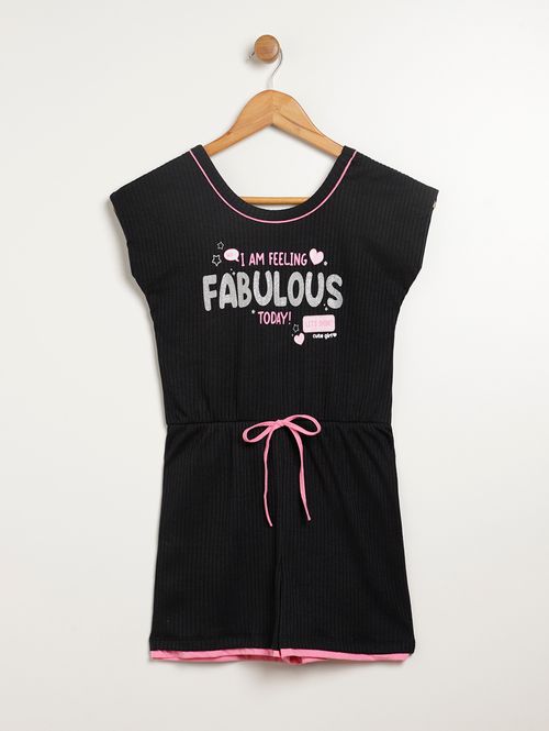 Macaquinho Juvenil Para Menina - PRETO