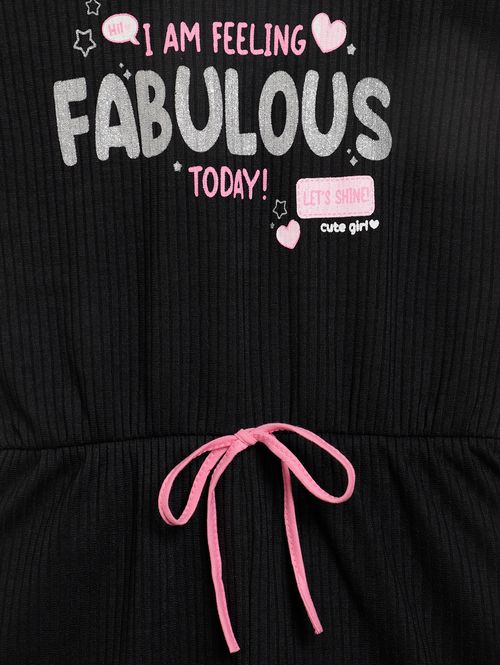 Macaquinho Juvenil Para Menina - PRETO