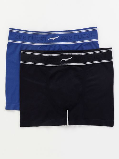 Kit Com 02 Cuecas Boxer Masculinas MARINHO/PRETO