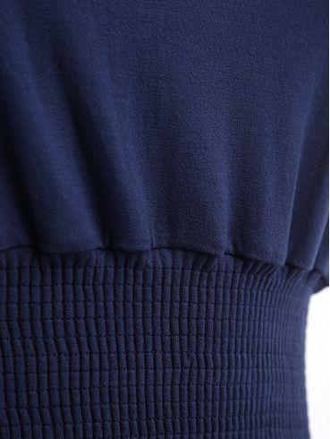 Blusa Cropped Frente Única Feminina MARINHO