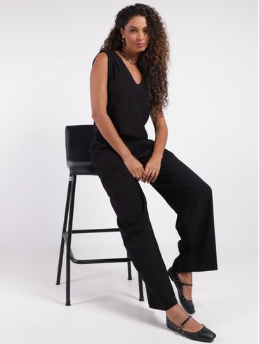 Calça Wide Leg Autentique Feminina PRETO