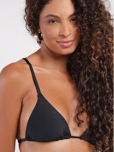 Biquíni Top Cortininha Feminino PRETO