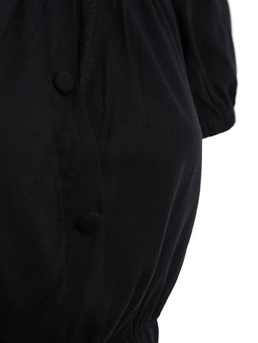 Blusa Manga Curta Feminina PRETO