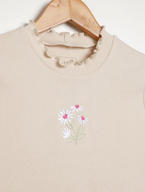 Blusa Manga Curta Vels Juvenil Para Menina - BEGE