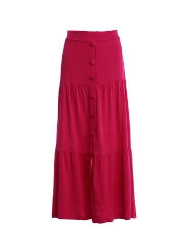 Saia Longa Feminina Rosa Pink