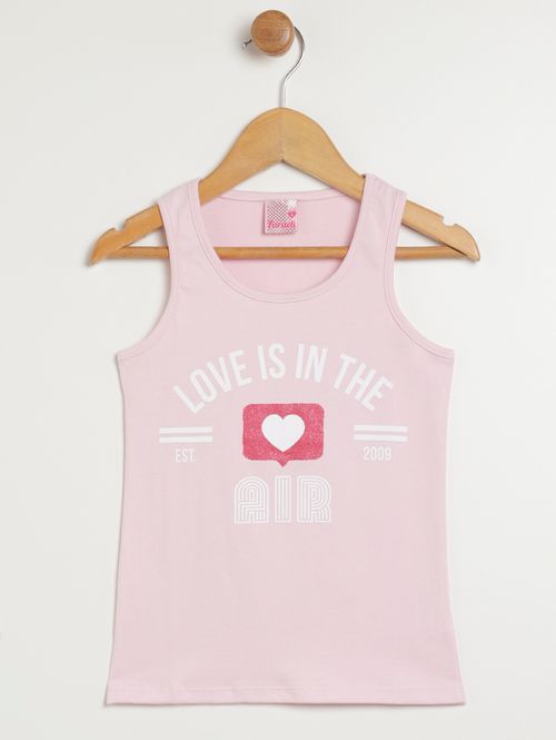 Blusa Regata Infantil Para Menina - ROSA CLARO
