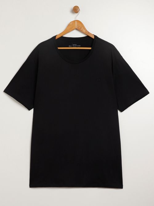 Camiseta Básica Plus Size Masculina PRETO