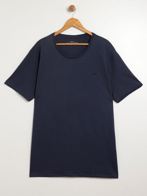 Camiseta Básica Plus Size Masculina MARINHO