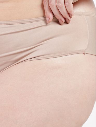 Calcinha Fio Duplo Plus Size Feminino MARROM