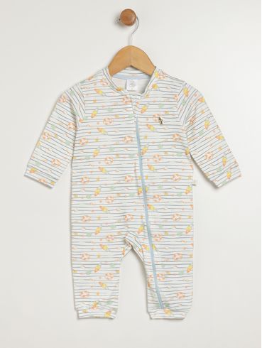 Macacão Infantil Para Bebê - LARANJA