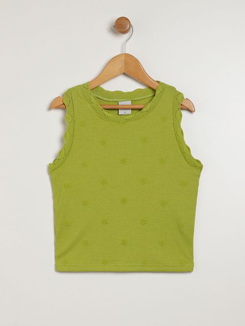 Blusa Regata Juvenil Para Menina - VERDE