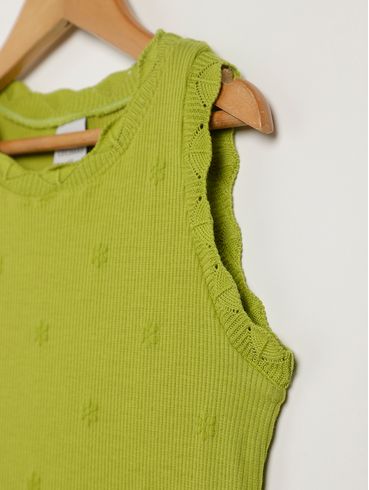Blusa Regata Juvenil Para Menina - VERDE