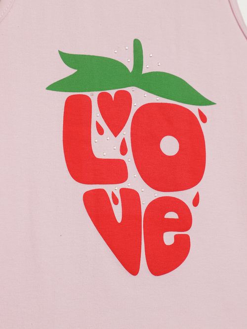 Blusa Regata Infantil Para Menina - ROSA CLARO