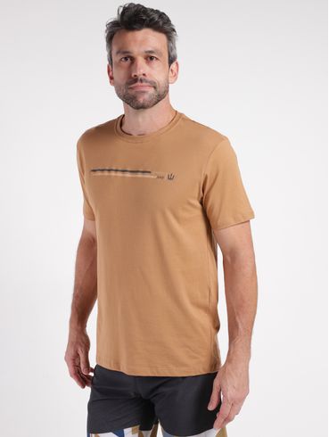 Camiseta Manga Curta Masculina MARROM