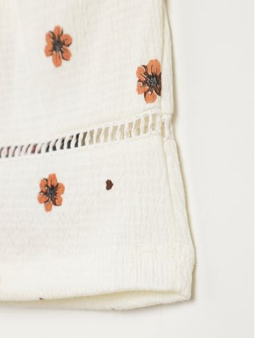 Blusa Regata Infantil Para Menina - OFF WHITE