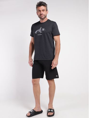 Camiseta Manga Curta Eletrón Masculina PRETO
