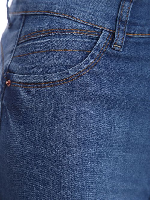 Calça Jeans Cigarrete Pisom Feminina AZUL