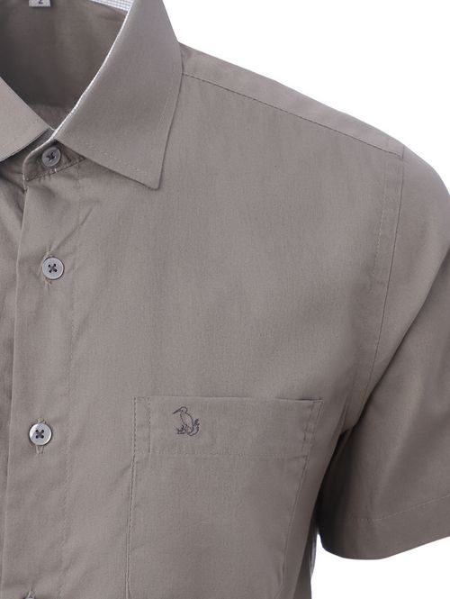 Camisa Manga Curta Comfort Masculina CINZA